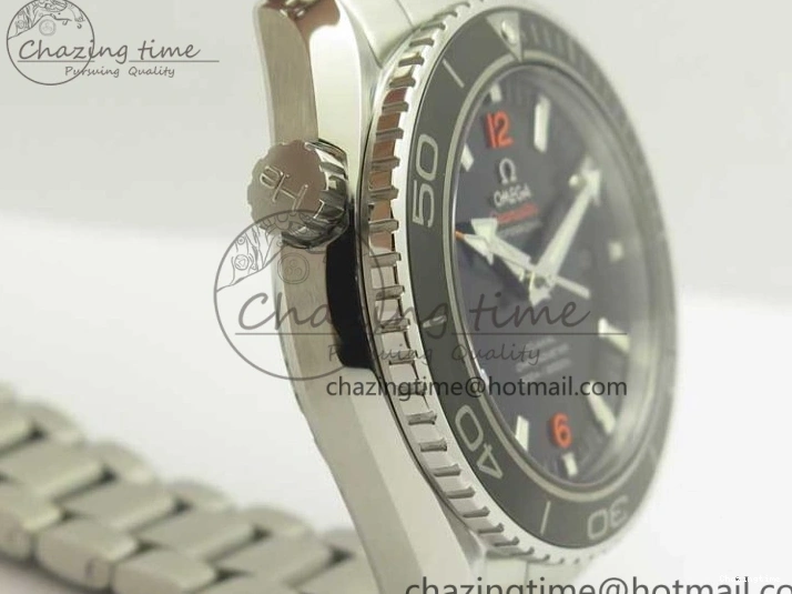 1218 Durable Planet Ocean Professional Ceramic Bezel 45.5mm 1:1 VSF Best Edition Orange Markers on SS Bracelet A8500 Super Clone 8052